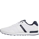 Ben Sherman Mens Owen Retro Trainers White/Navy Mesh