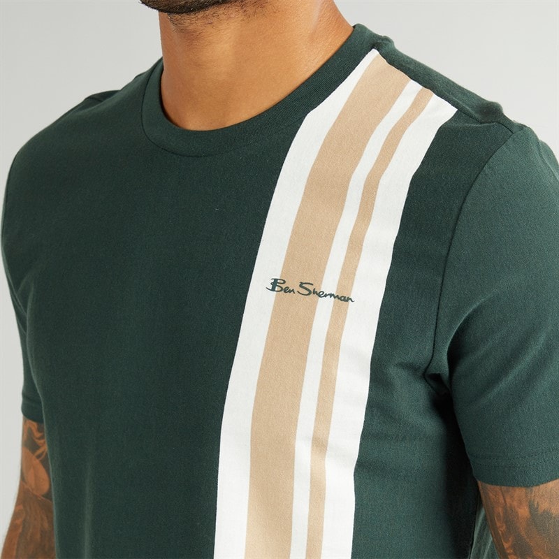 Ben Sherman Mens House Mod T-Shirt Dark Green - Image 3