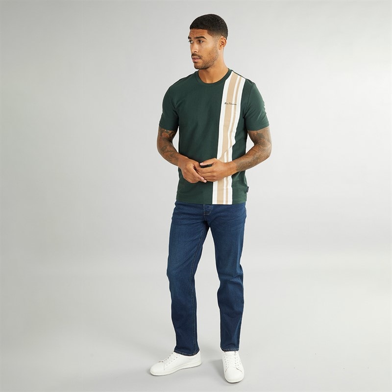 Ben Sherman Mens House Mod T-Shirt Dark Green - Image 4