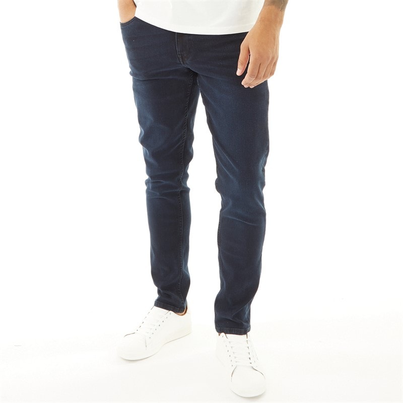 Ben Sherman Mens Slim Fit Jeans Dark Blue Stonewash - Image 1