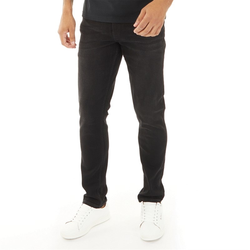Ben Sherman Mens Slim Fit Jeans Washed Black - Image 1