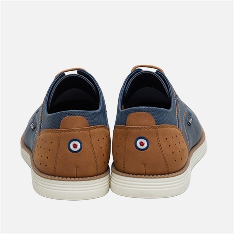Ben Sherman Mens Havana Shoes Navy/Tan - Image 4