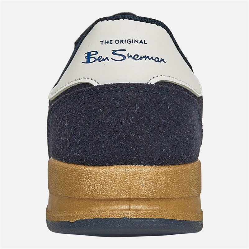 Ben Sherman Mens Sokka Stripe Trainers Navy/White/Blue - Image 3