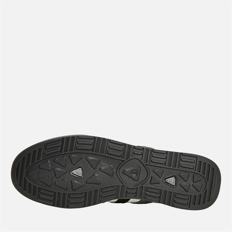 Ben Sherman Mens Sokka Stripe Trainers White/Grey/Black - Image 2