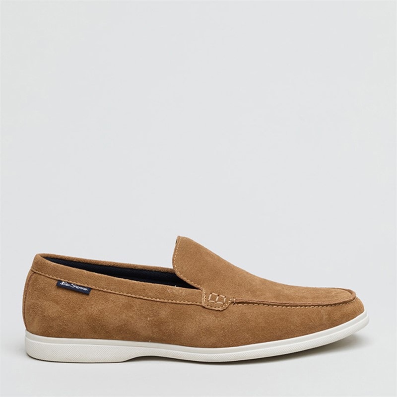 Ben Sherman Mens Amarillo Loafers Tan Suede - Image 1