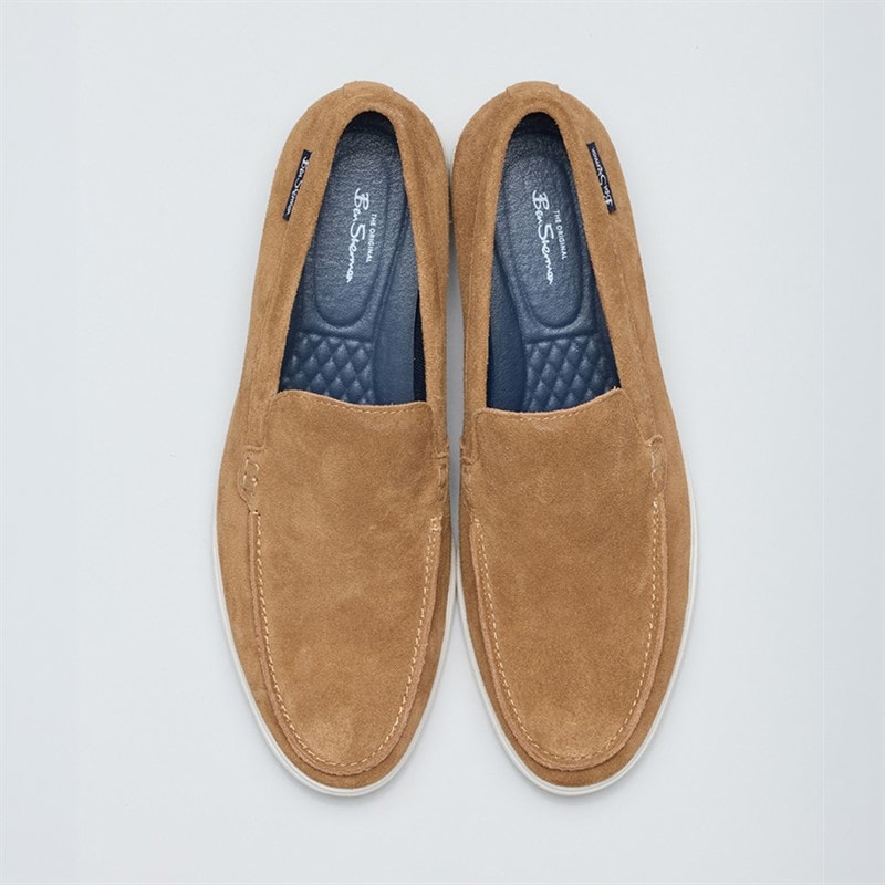 Ben Sherman Mens Amarillo Loafers Tan Suede - Image 3