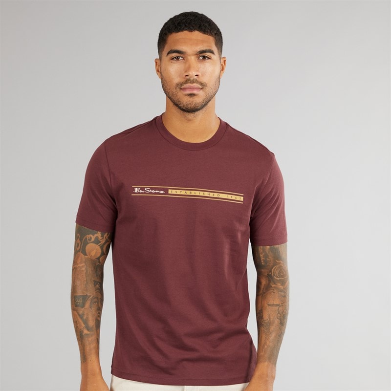 Ben Sherman Mens Three Pack Mixed T-Shirts Multi - Image 2