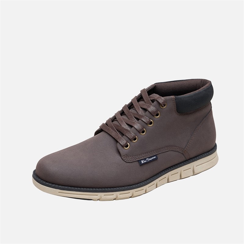 Ben Sherman Mens Carlton Chukka Boots Brown/Black - Image 2