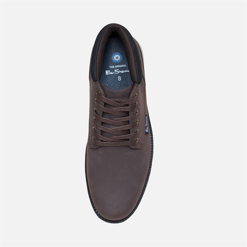 Ben Sherman Mens Carlton Chukka Boots Brown/Black - Image 3