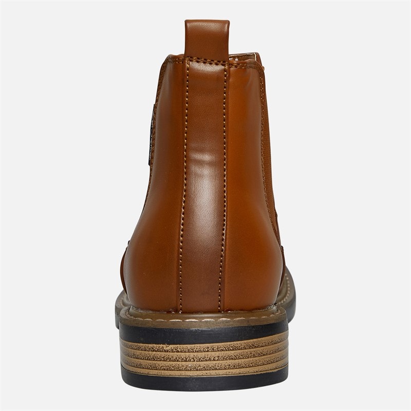 Ben Sherman Mens Tribute Chelsea Boots New Tan Burnish - Image 3