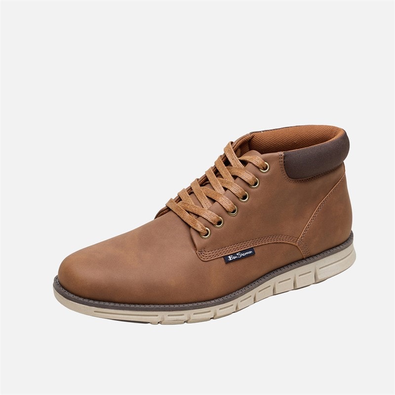 Ben Sherman Mens Carlton Chukka Boots Tan/Brown - Image 2