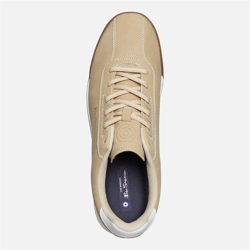 Ben Sherman Mens Terrace Talk Trainers Stone - Image 4