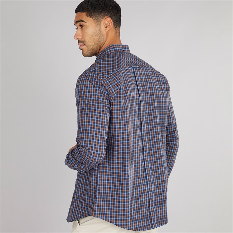 Ben Sherman Mens Long Sleeve House Check Shirt Dark Navy - Image 2