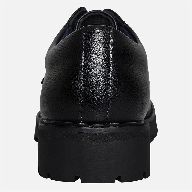 Ben Sherman Mens Chesterley Derby Shoes Black Grainy Pu - Image 4