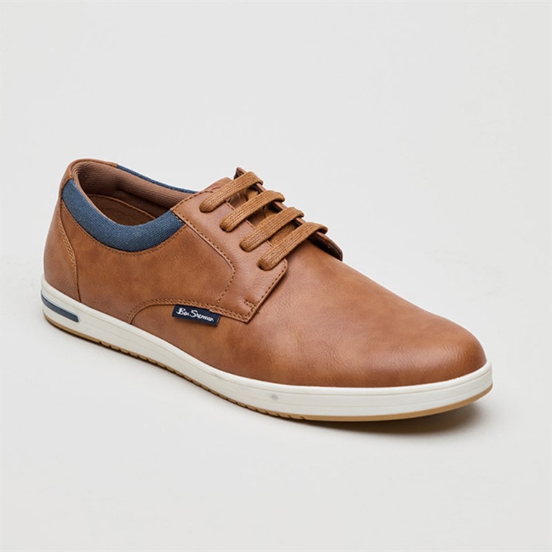 Ben Sherman Mens Detour Derby Shoes Tan Pu - Image 2