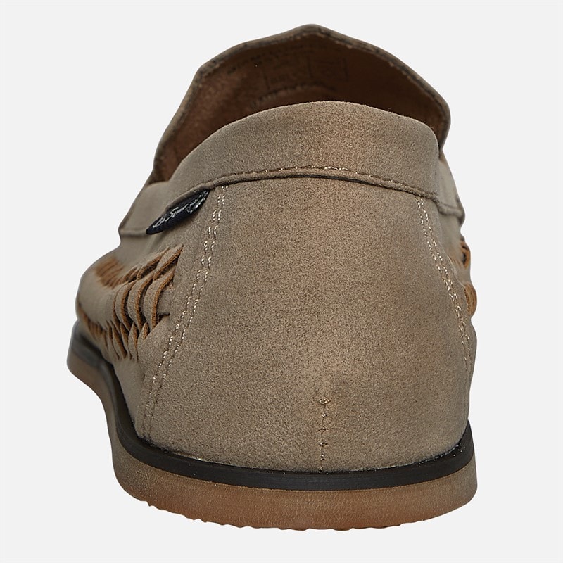 Ben Sherman Mens Miami Woven Deck Shoes Sand - Image 4
