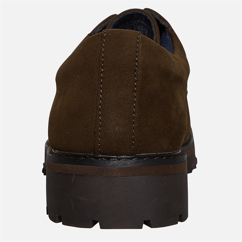 Ben Sherman Mens Chesterley Derby Shoes Brown Imi Suede - Image 4