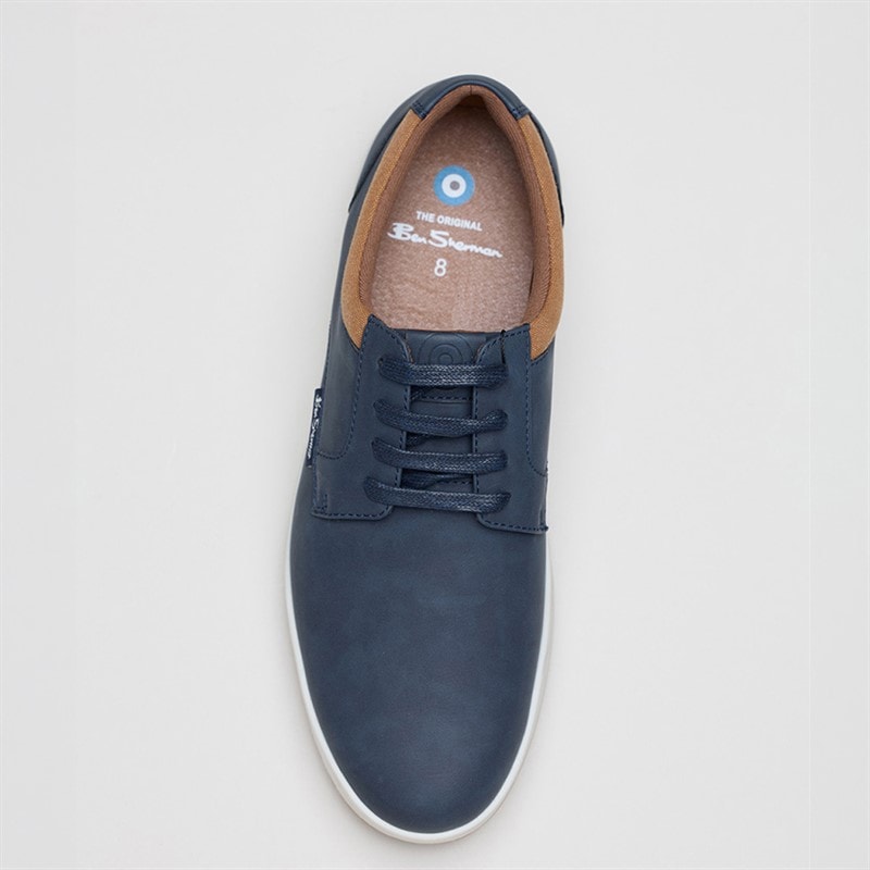 Ben Sherman Mens Detour Derby Shoes Navy Imi - Image 3