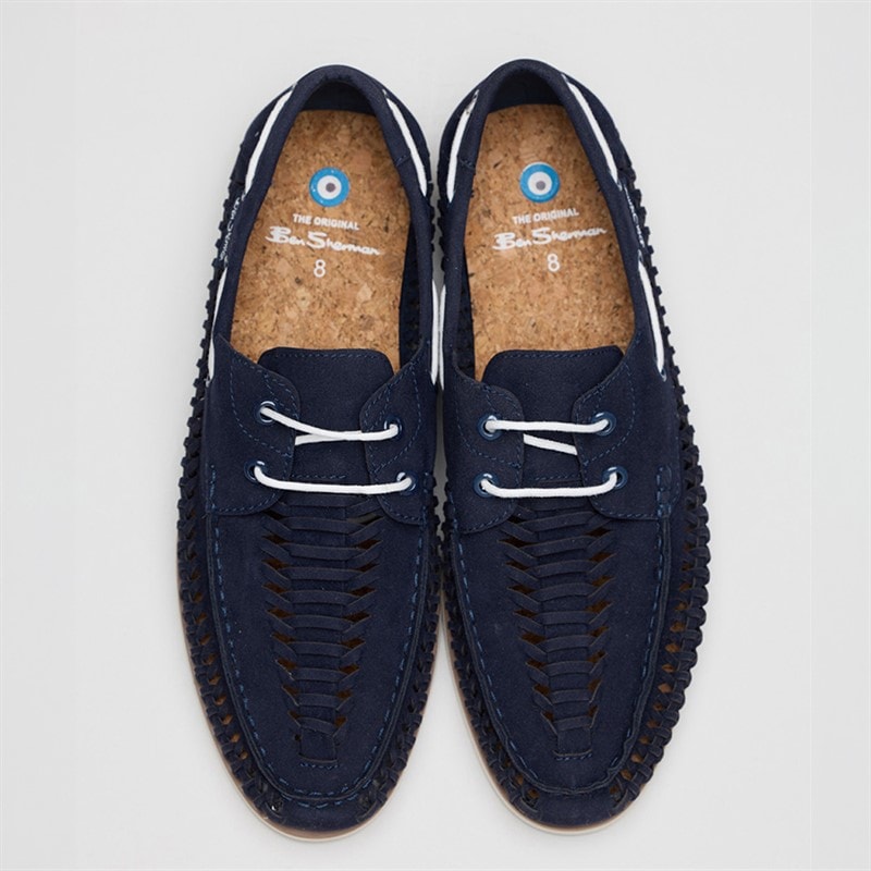 Ben Sherman Mens Miami Deck Shoes Navy - Image 3