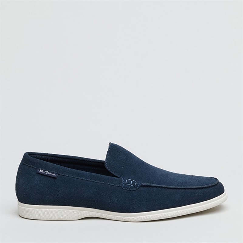 Ben Sherman Mens Amarillo Loafers Navy Suede