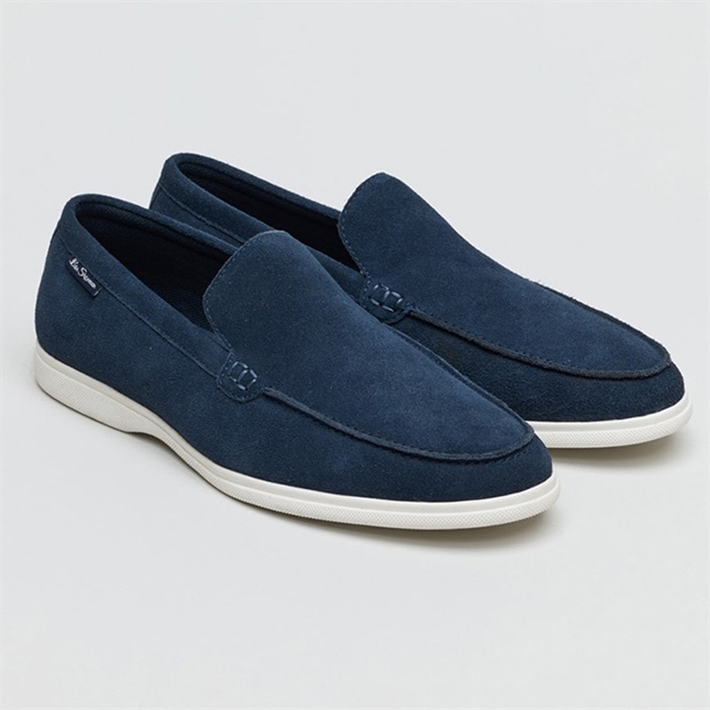 Ben Sherman Mens Amarillo Loafers Navy Suede - Image 2