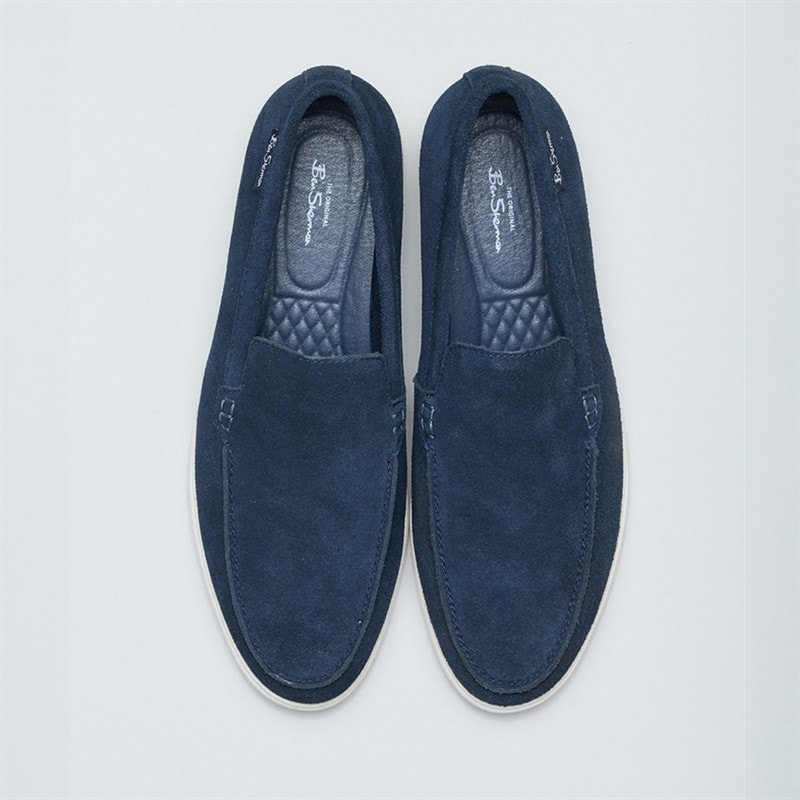 Ben Sherman Mens Amarillo Loafers Navy Suede - Image 3