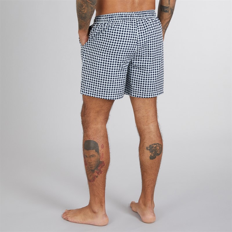 Ben Sherman Mens Spot Geo Swim Shorts Navy - Image 2