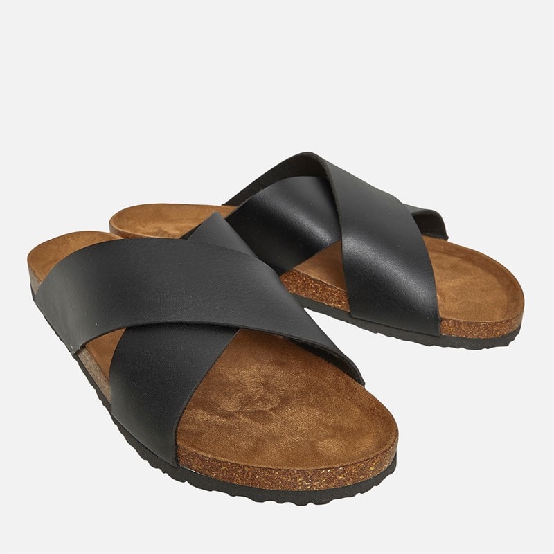 Brave Soul Mens Dawson Sandals Black