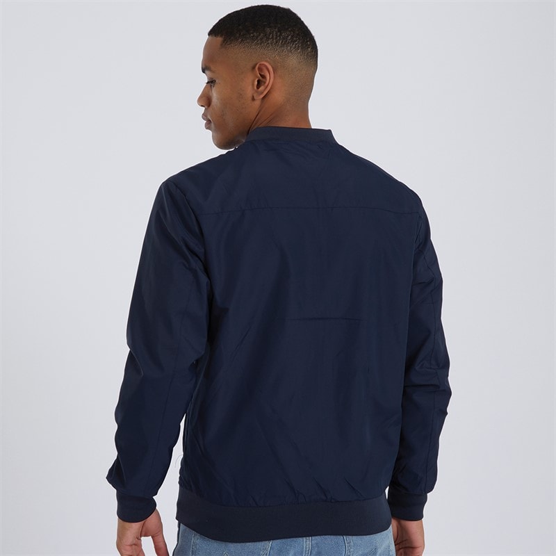 Brave Soul Mens Sanjay Bomber Jacket Navy - Image 2