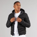 Brave Soul Mens Grantplain Padded Jacket Black