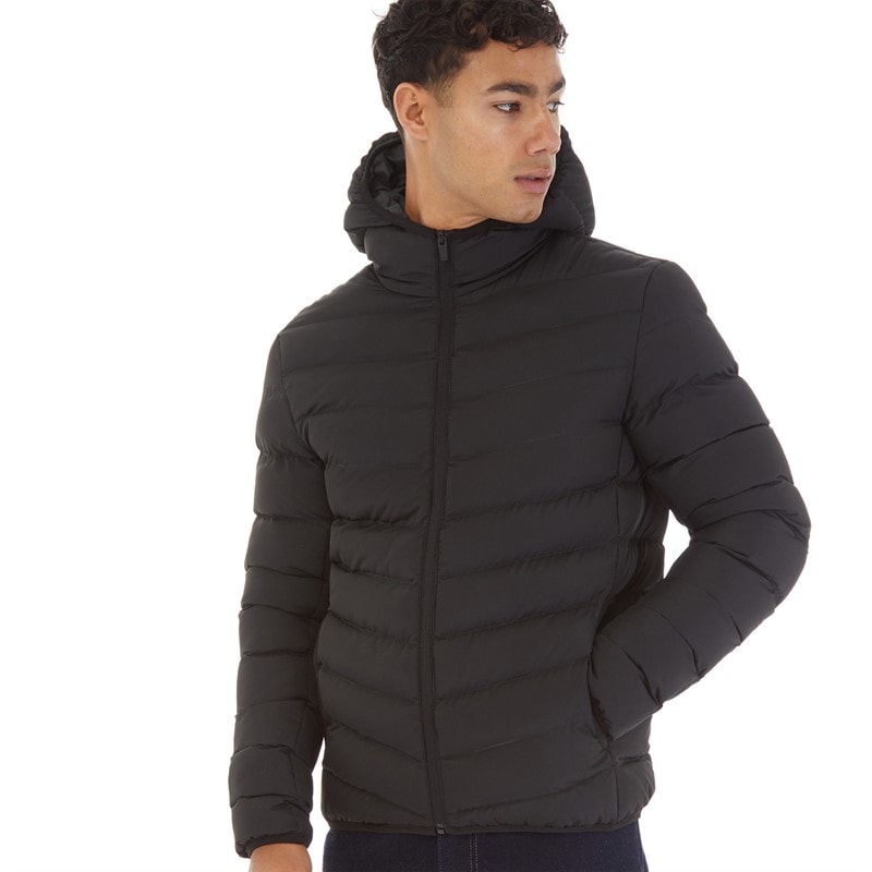 Brave Soul Mens Grantplain Padded Jacket Black - Image 3
