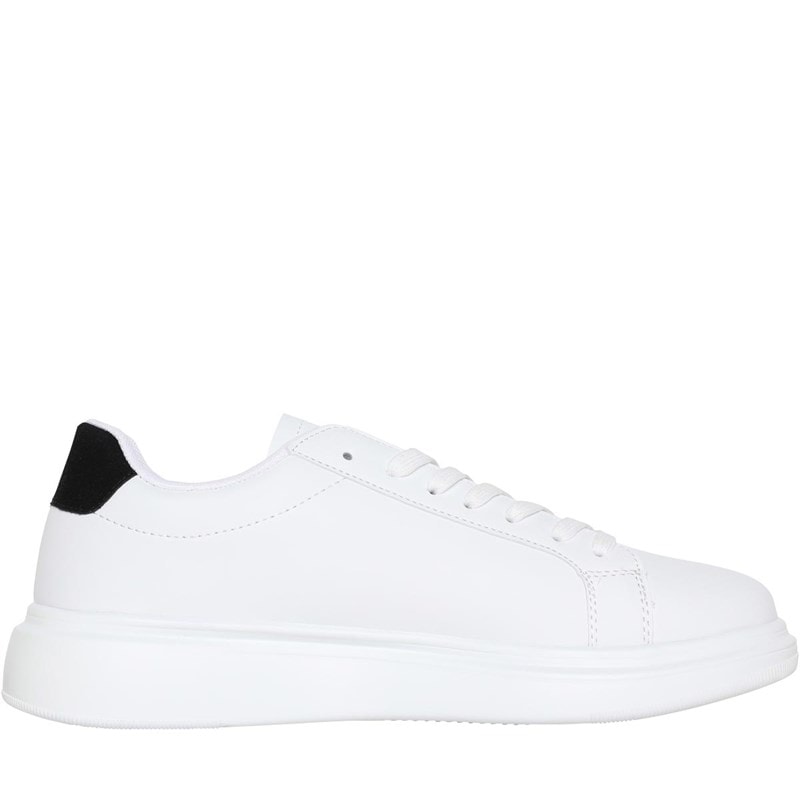 Brave Soul Mens Royal Trainers White/Black - Image 5