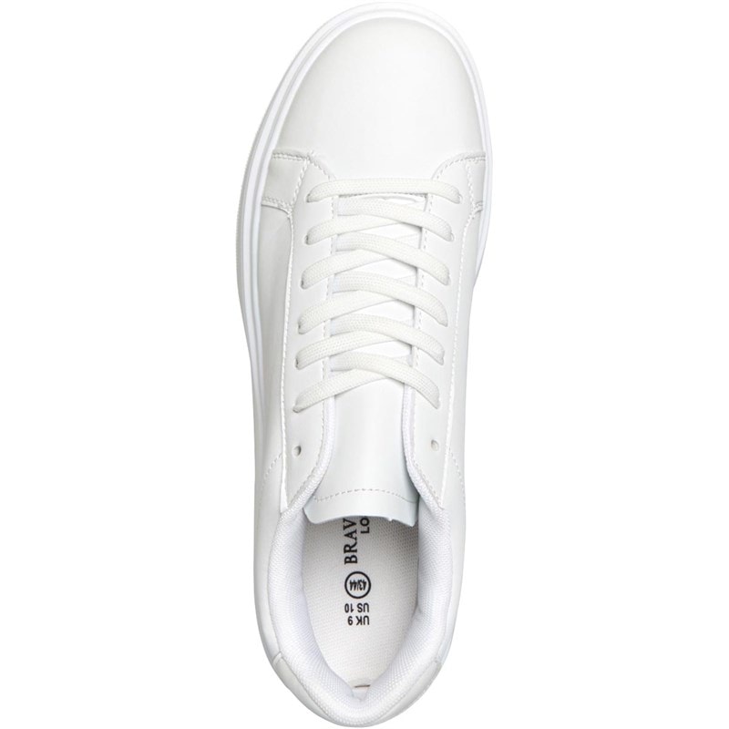Brave Soul Mens Royal Trainers White - Image 4