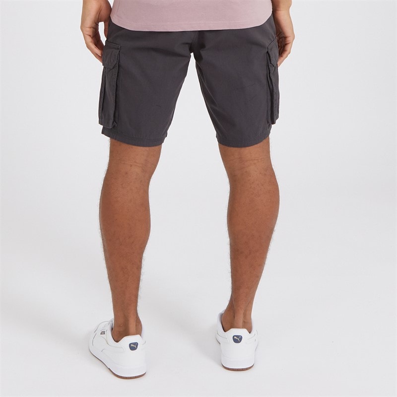 Brave Soul Mens Riverwood Cargo Shorts Navy - Image 2