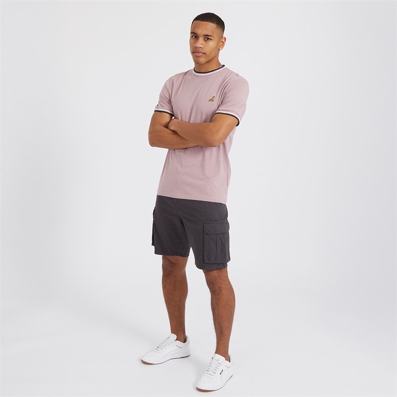 Brave Soul Mens Riverwood Cargo Shorts Navy - Image 4