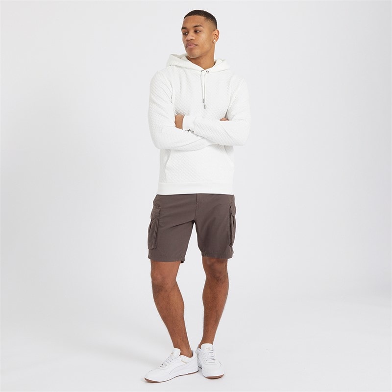 Brave Soul Mens Riverwood Cargo Shorts Charcoal - Image 3