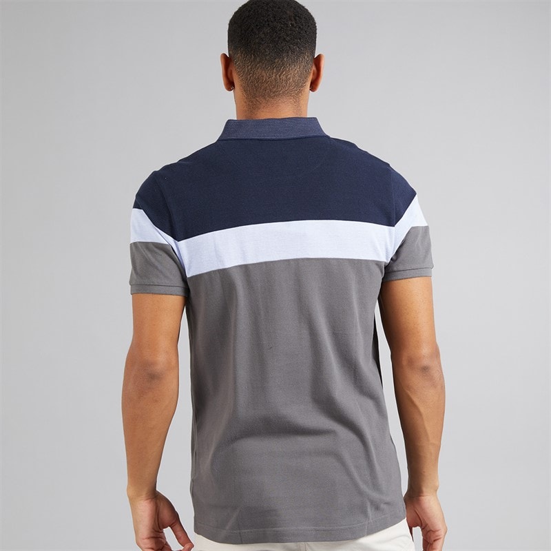 Brave Soul Mens Miguel Polo Shirt Dark Navy - Image 2