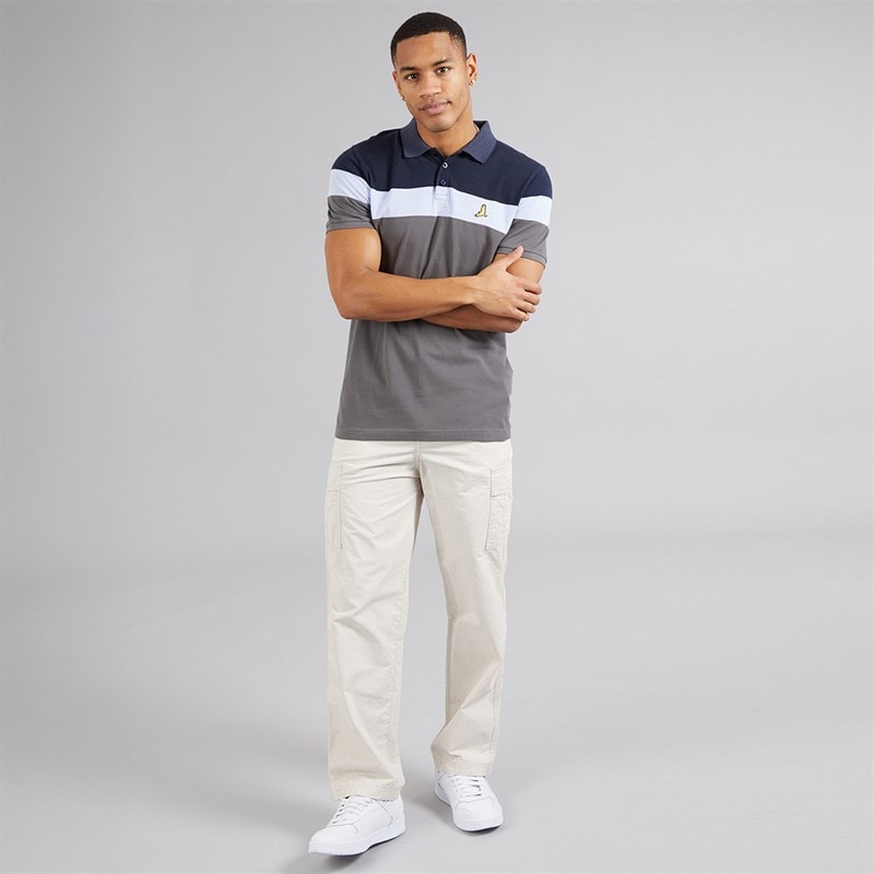 Brave Soul Mens Miguel Polo Shirt Dark Navy - Image 4