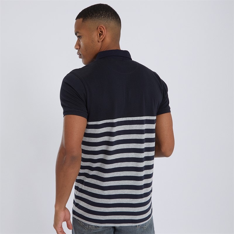 Brave Soul Mens Chaybird Polo Shirt Navy - Image 2