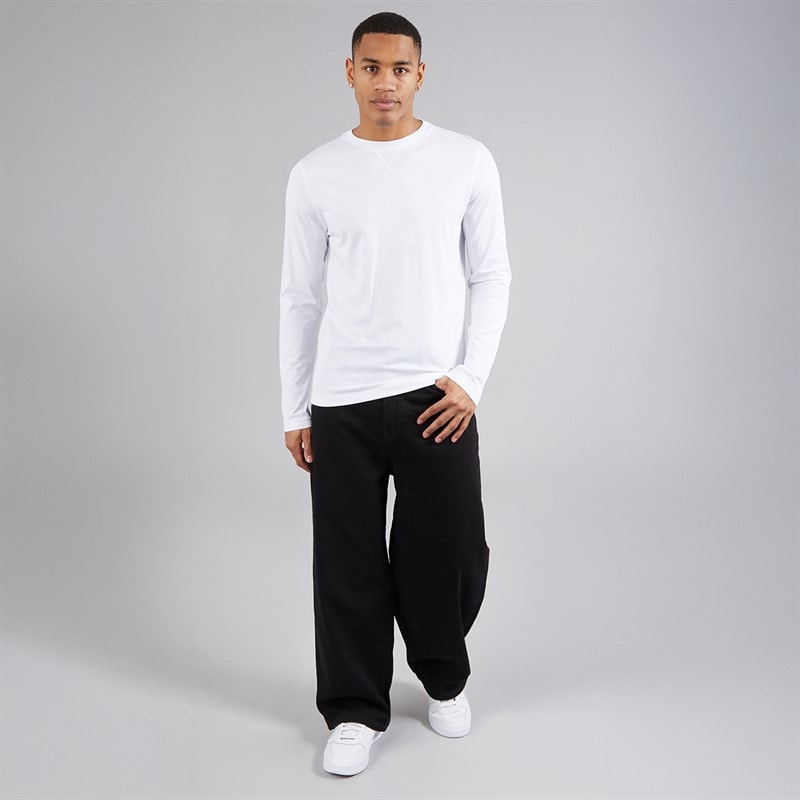 Brave Soul Mens Trial Long Sleeve Top White - Image 3