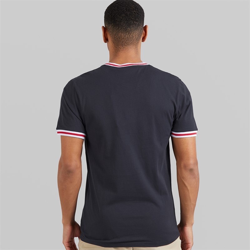 Brave Soul Mens Embryo T-Shirt Navy - Image 2