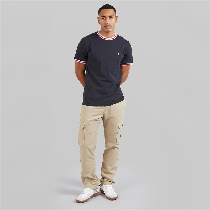 Brave Soul Mens Embryo T-Shirt Navy - Image 4