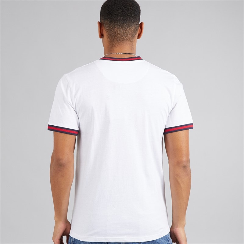 Brave Soul Mens Enbryo T-Shirt Optic White - Image 2