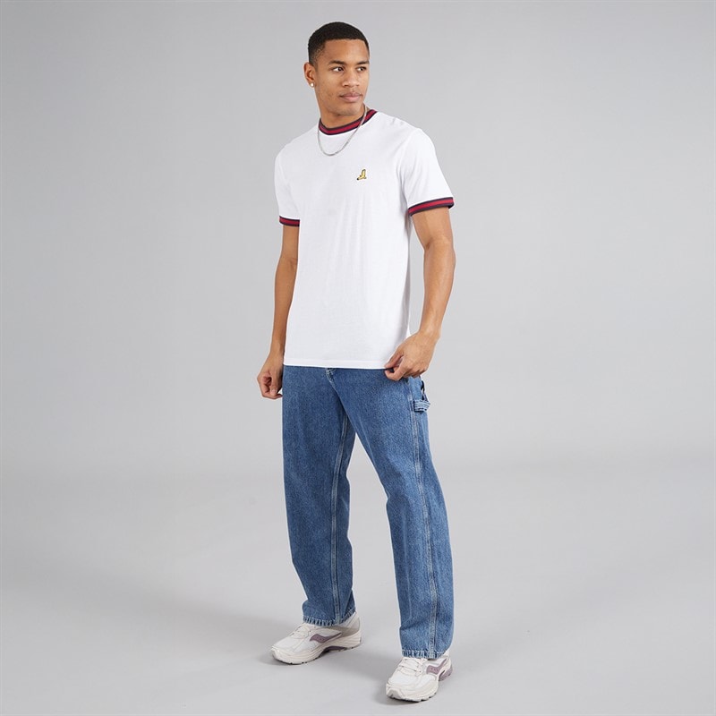 Brave Soul Mens Enbryo T-Shirt Optic White - Image 4