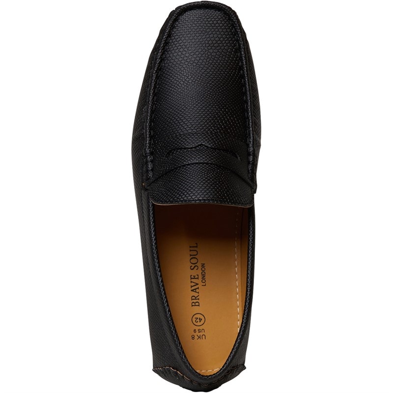Brave Soul Mens Webster Loafers Black - Image 4