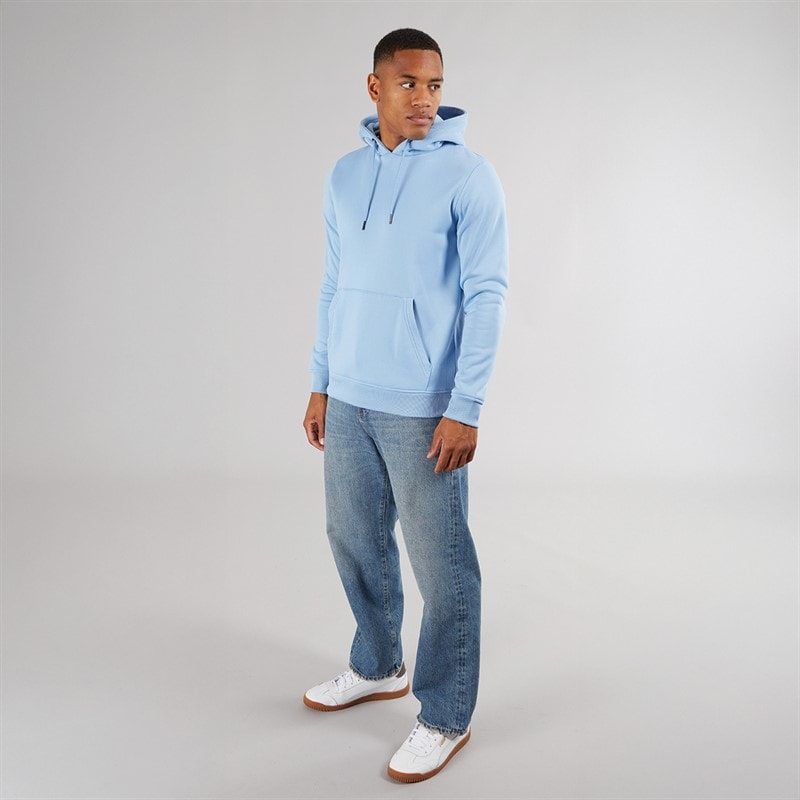 Brave Soul Mens Hugh Hoodie Arctic Blue - Image 3