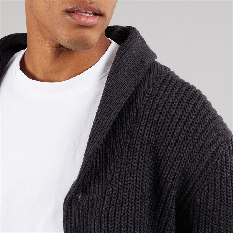 Brave Soul Mens Arkram Cardigan Midnight Navy - Image 3