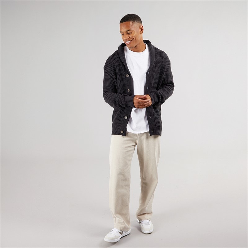 Brave Soul Mens Arkram Cardigan Midnight Navy - Image 4