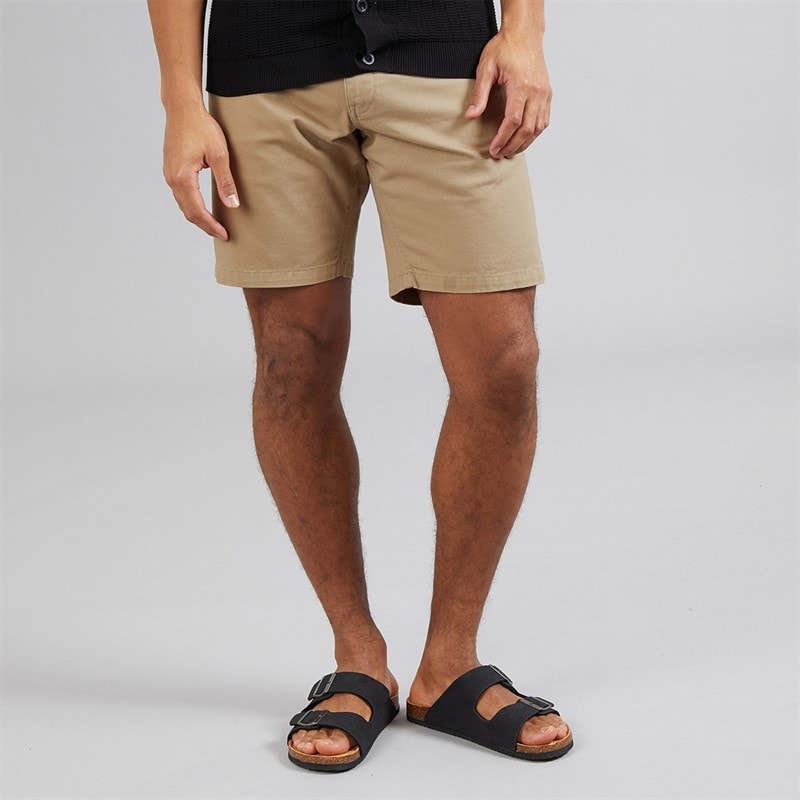Brave Soul Mens Hansen Chino Shorts Stone - Image 1
