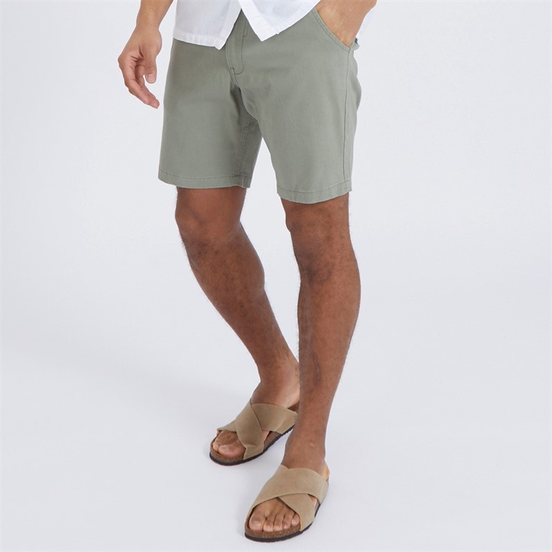 Brave Soul Mens Hansen Chino Shorts Sage - Image 1